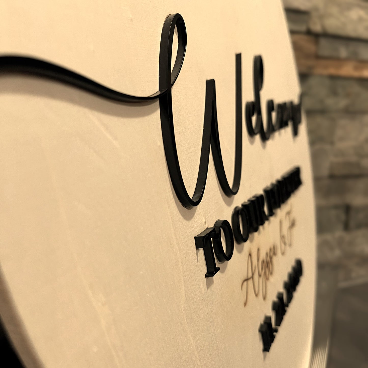 3D Welcome Sign