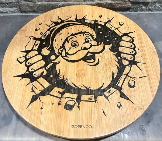 Pop out Santa Cookie Lazy Susan