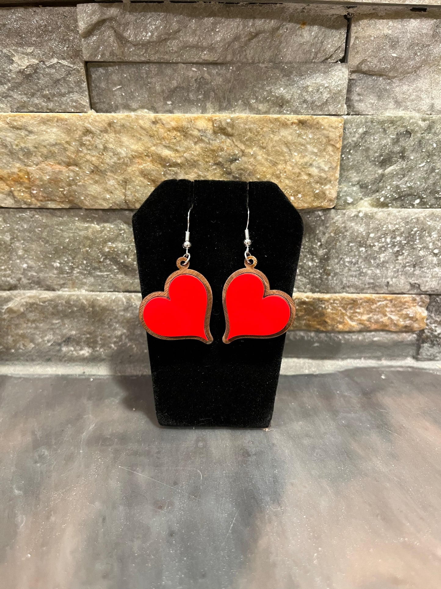 Wooden and Acrylic Full Hearts