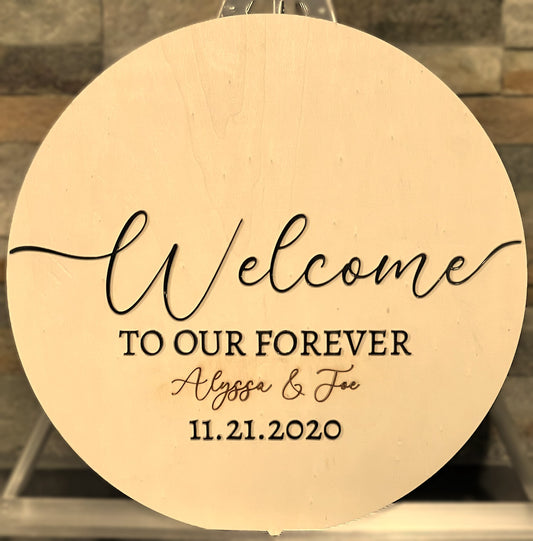 3D Welcome Sign